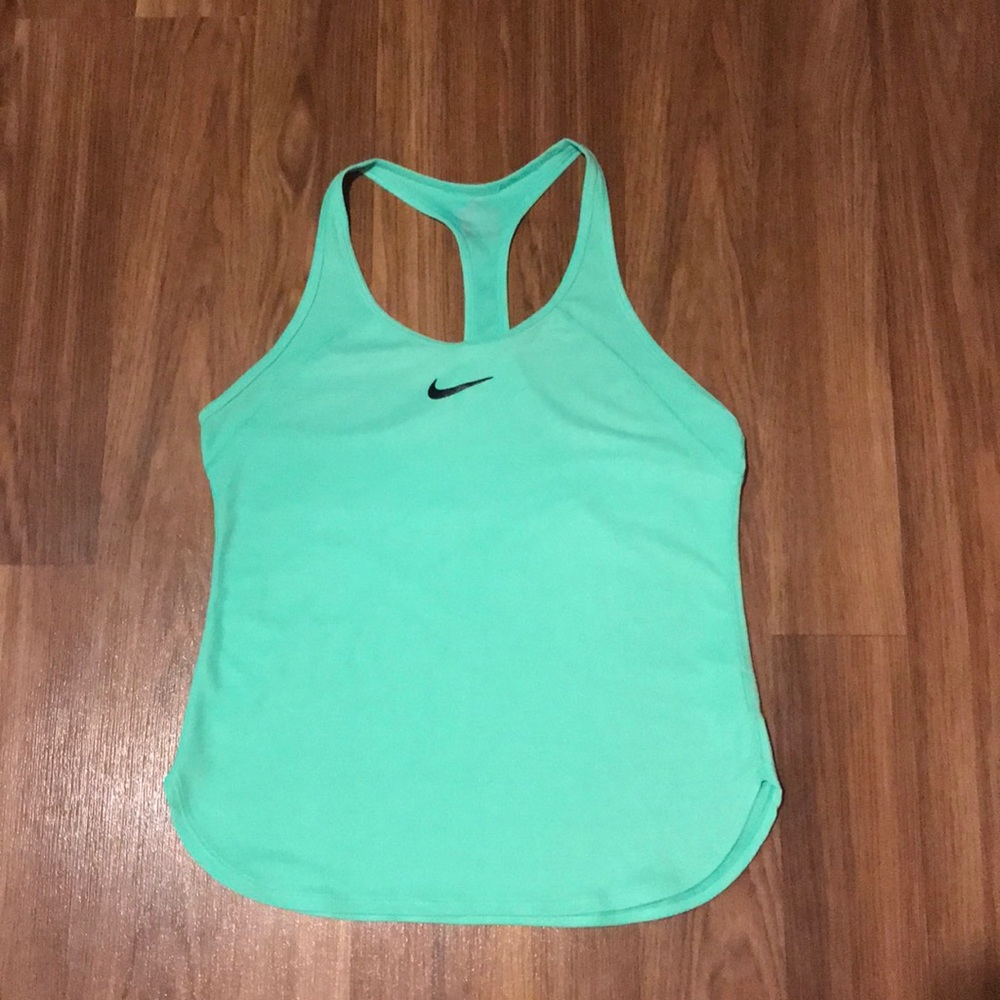 Bright Green NIKE Athletic Tank Top